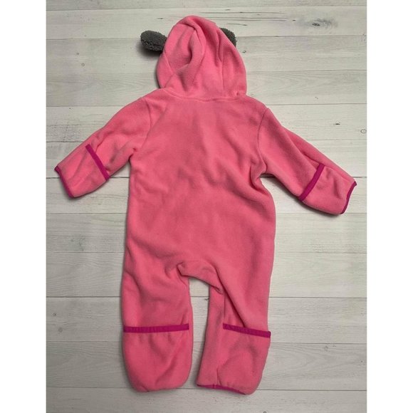 Cuddle club pink bear fleece bunting 3-6 months NWT - Picture 7 of 7